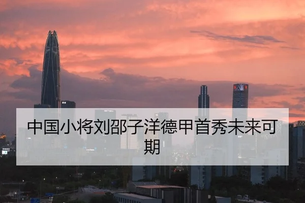 中国小将刘邵子洋德甲首秀未来可期